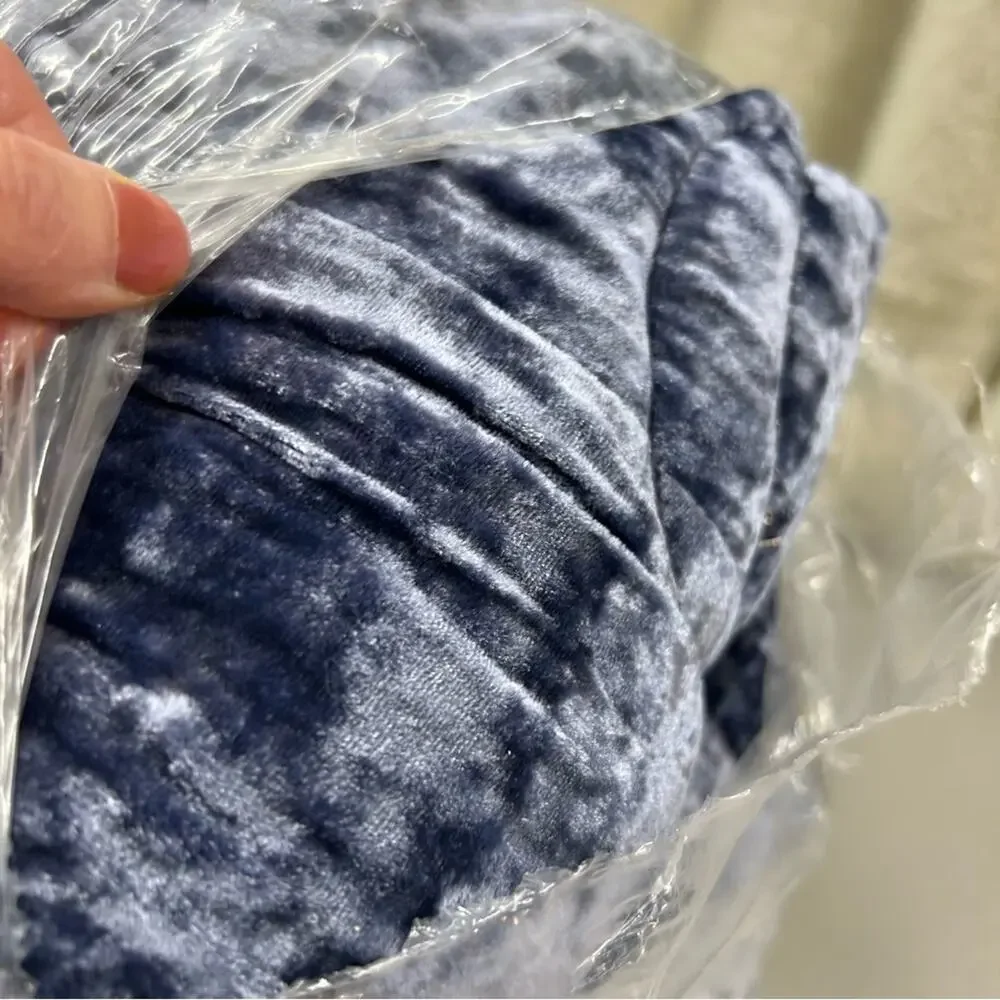 Pottery Barn Harry Potter Magical Velvet Quilt Blue Celestial Full Queen NEW